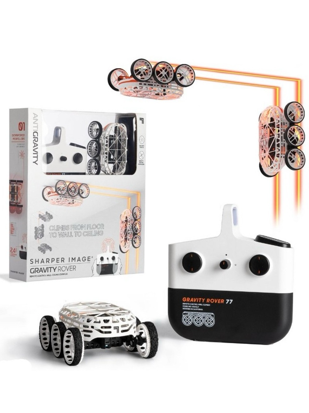 NIB. Sharper Image Gravity Rover 77 Remote Control Stunt Car